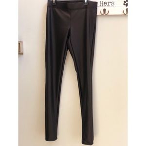Black Leather Leggings